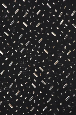 Square Rhinestone Maxi Dress