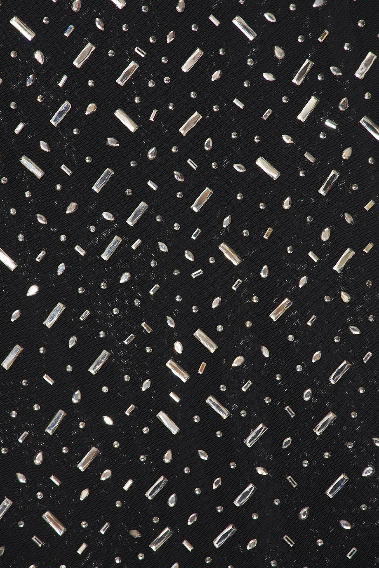 Square Rhinestone Maxi Dress