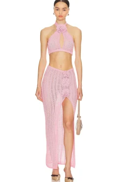 Stella Rosette Maxi Skirt