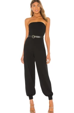 Strapless Cuffed Ankle Jumpsuit