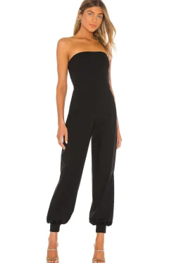 Strapless Cuffed Ankle Jumpsuit