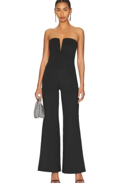 Strapless V Scuba Jumpsuit