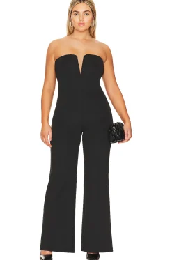 Strapless V Scuba Jumpsuit