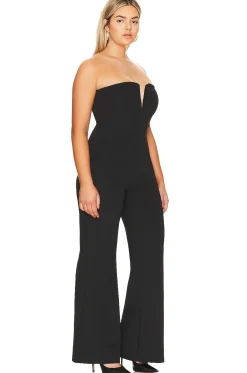 Strapless V Scuba Jumpsuit