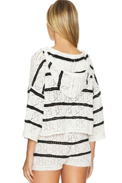 Striped Diamond Eyes Hoodie