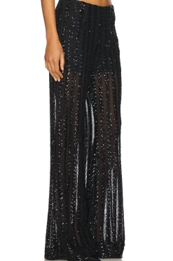 Striped Sequin Trousers