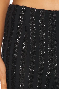 Striped Sequin Trousers