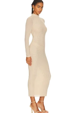 Strobe Diamante Midi Dress