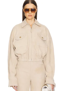 Suede Bomber Jacket