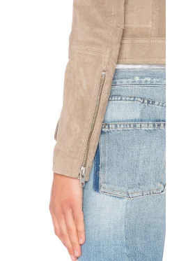 Suede Moto Jacket