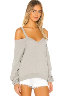 Swanson Long Sleeve Cutout V Neck Pullover