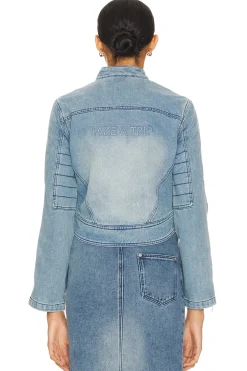 Take A Trip Cropped Racing Jacket