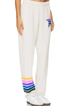 Tanzy Boyfriend Sweatpant Color Stripe Star