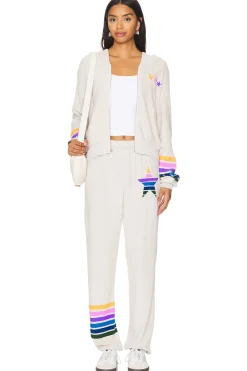 Tanzy Boyfriend Sweatpant Color Stripe Star
