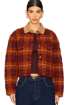 Tartan Cropped Cashmere Jacket