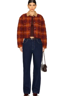 Tartan Cropped Cashmere Jacket