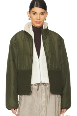 Tasha Reversible Puffer Sherpa Jacket