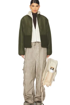 Tasha Reversible Puffer Sherpa Jacket