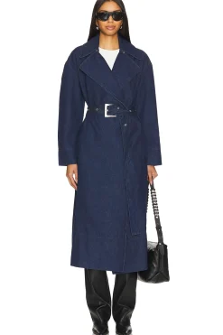 Tate Denim Trench Coat