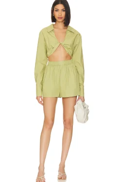 Tereza Poplin Crop Top