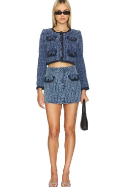 Textured Denim Jacket