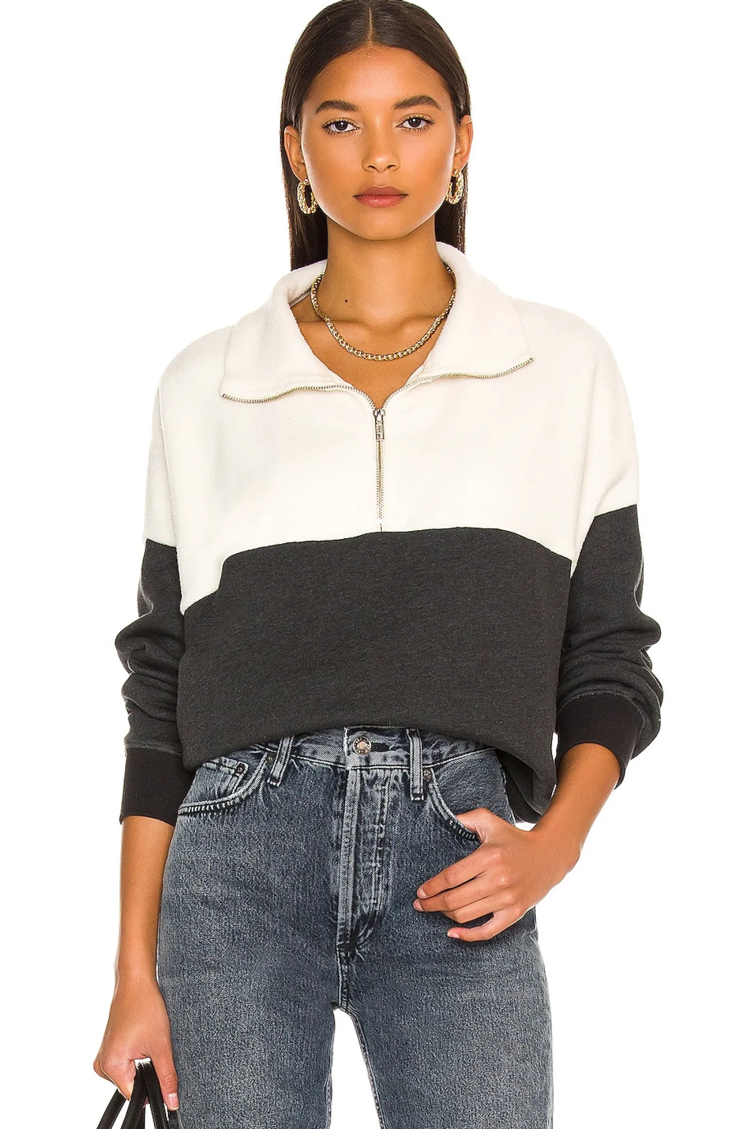 The Colorblock Fleece Half-Zip Pullover