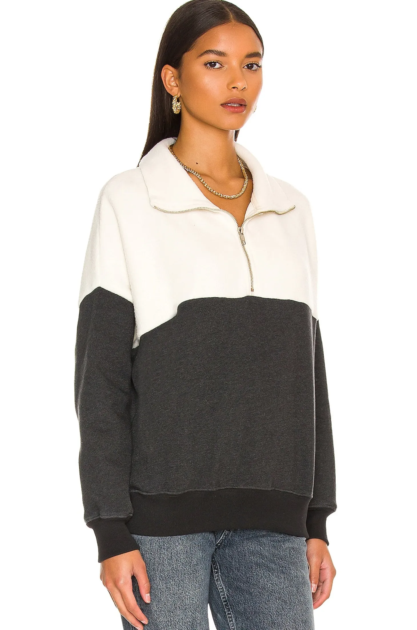 The Colorblock Fleece Half-Zip Pullover