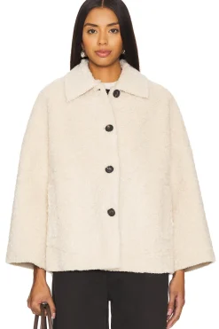 The Cropped Plush Sherpa Car Coat