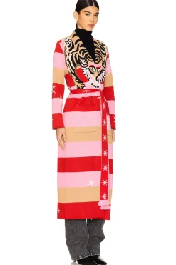 Tiger Stripe Jacquard Duster