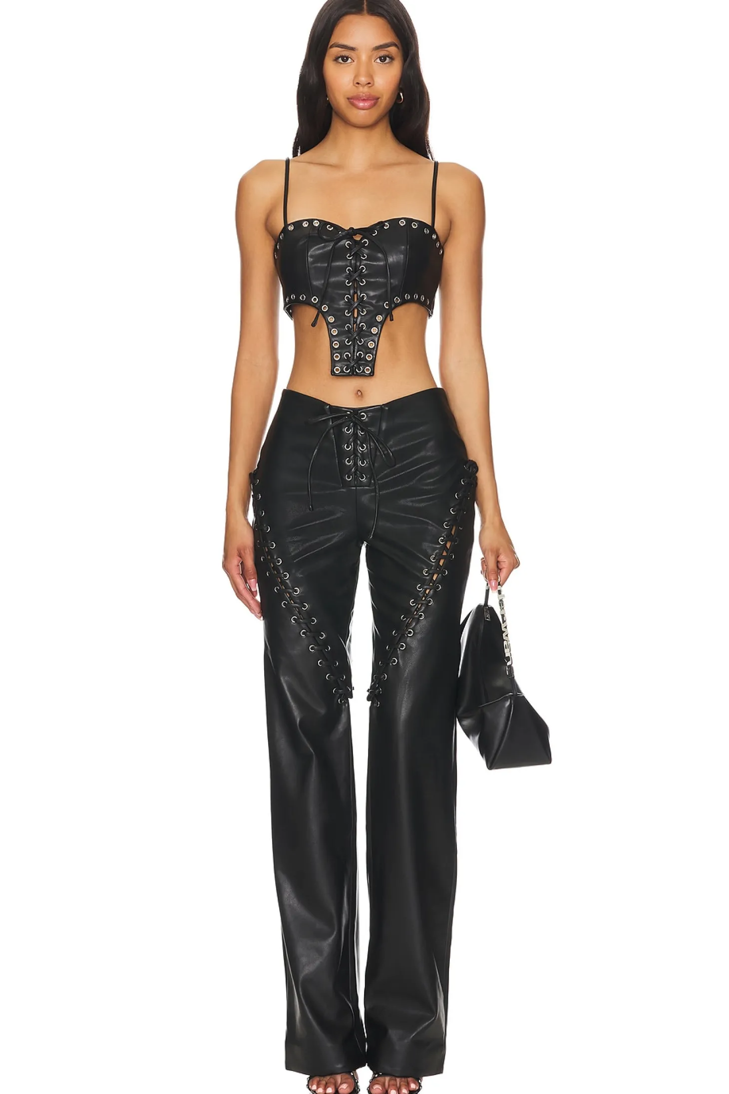 Trista Faux Leather Pant