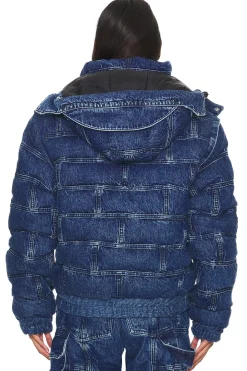 Unisex Denim Puffer