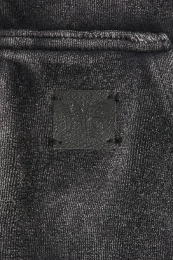 Velour Workwear Hoodie With Shearling Trim Hood