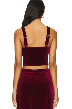 Velvet Crop Top