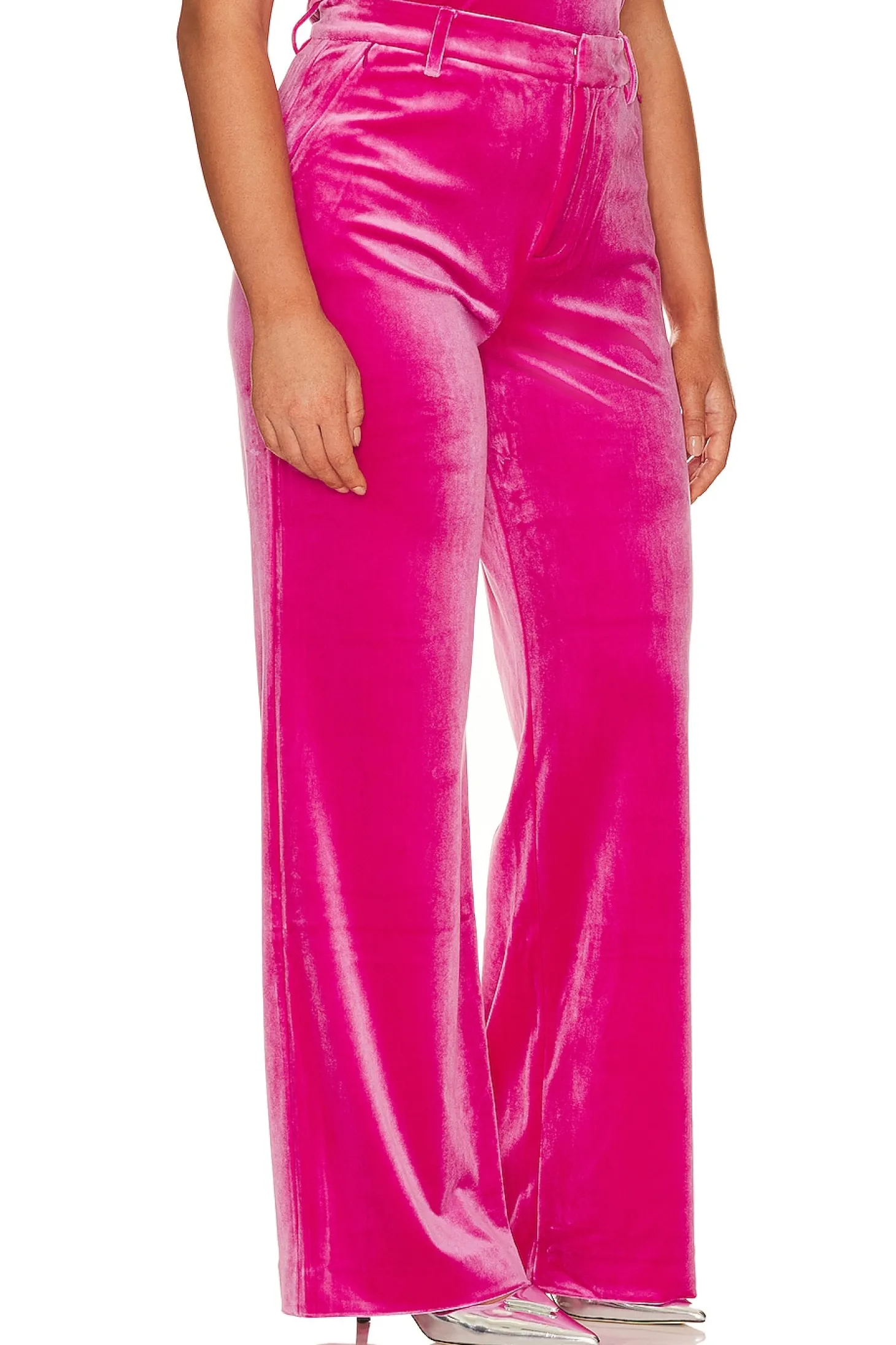 Velvet Wide Leg Trouser