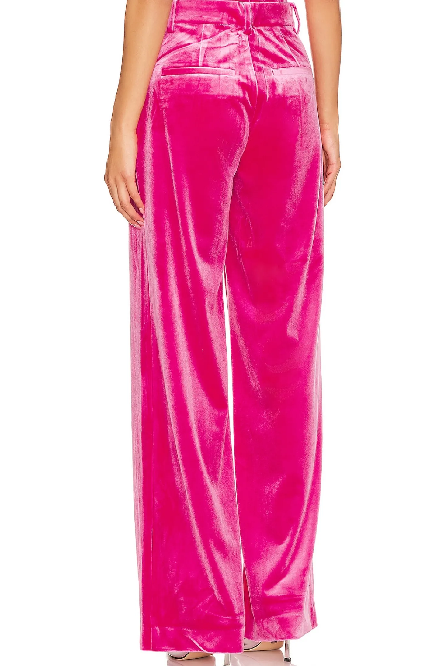 Velvet Wide Leg Trouser