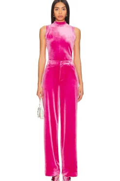 Velvet Wide Leg Trouser