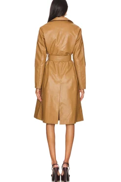 Viktoria Faux Leather Coat