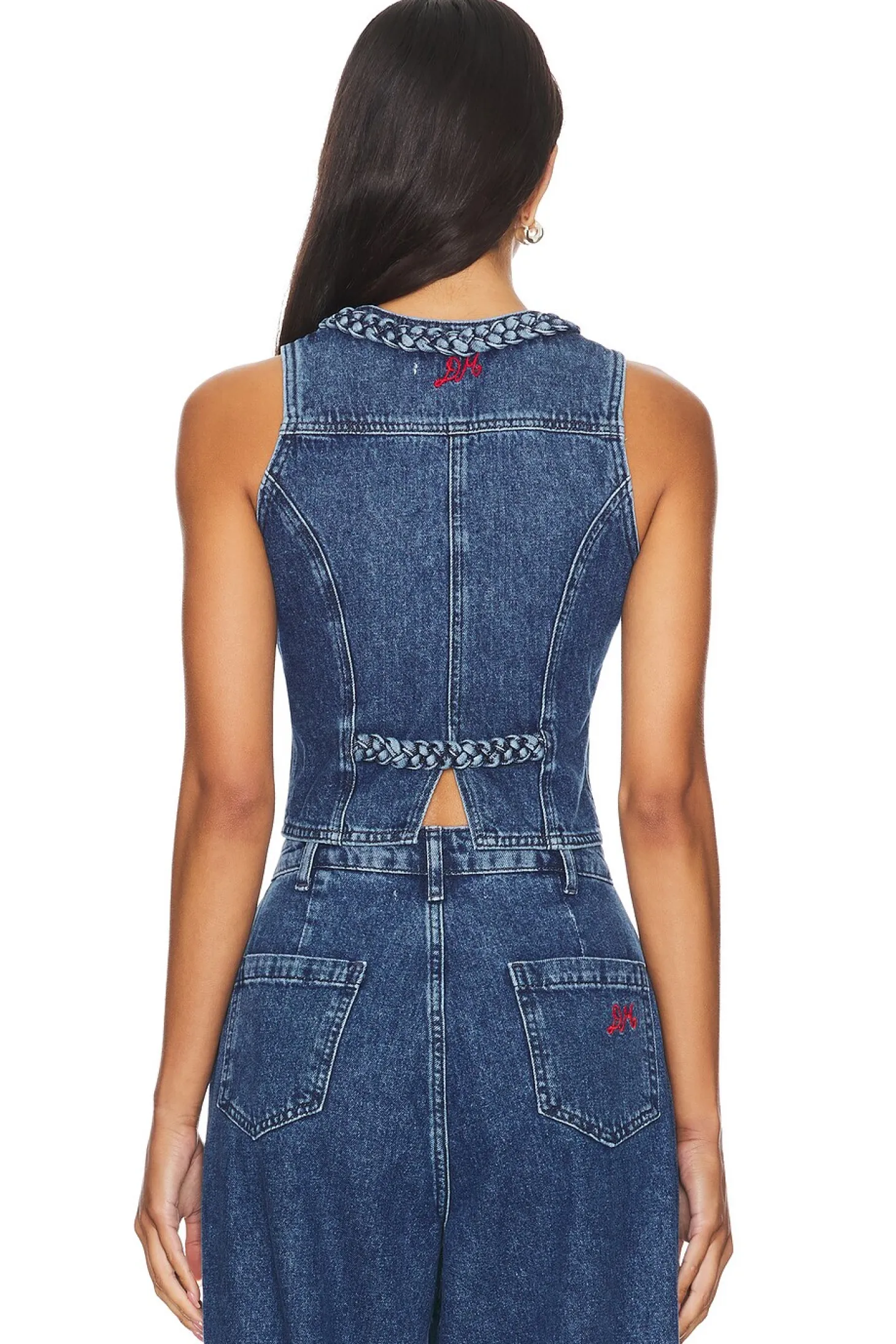 Vintage Wash Isla Denim Waistcoat