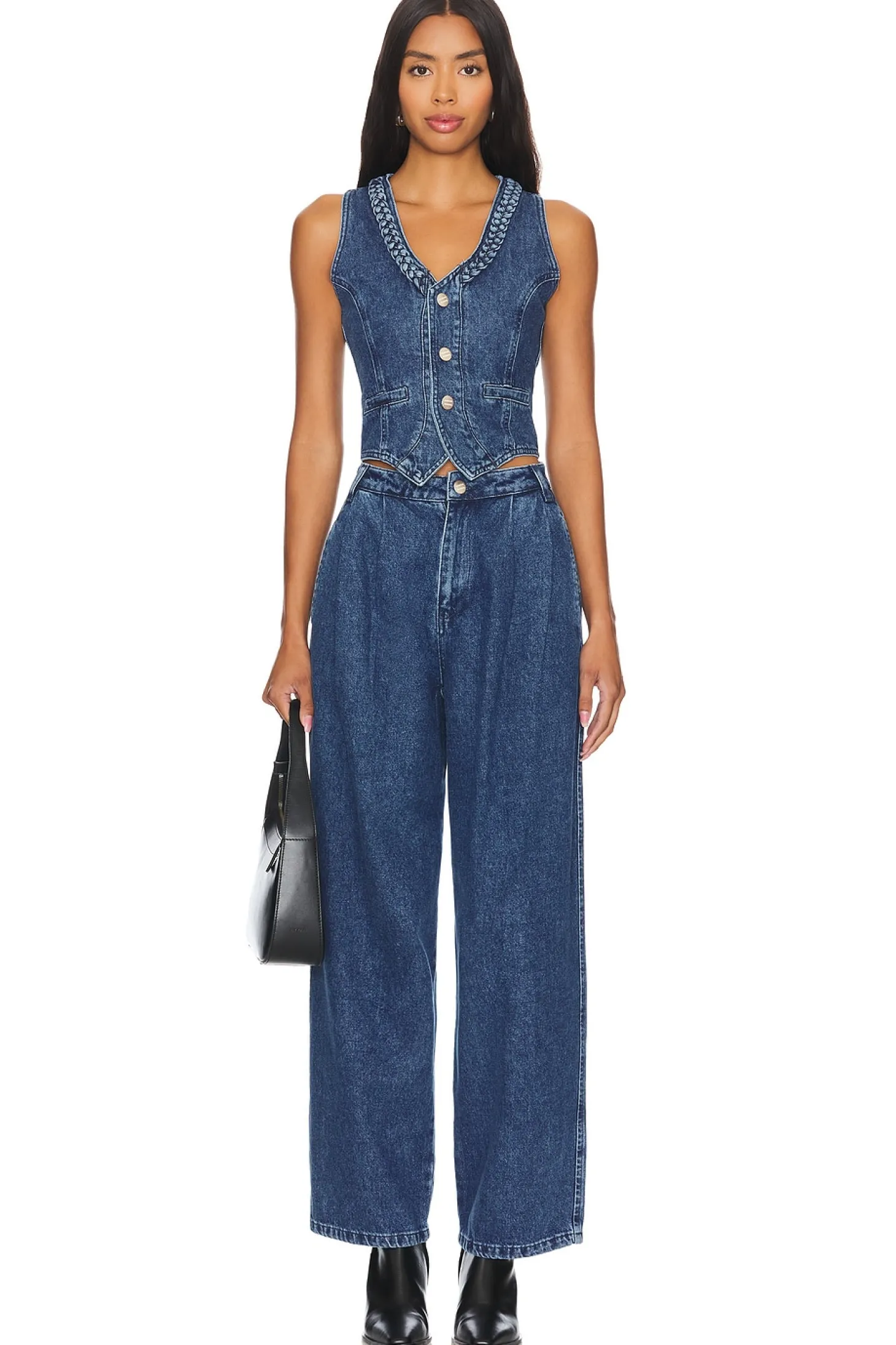 Vintage Wash Isla Denim Waistcoat