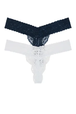 Violet Lace Thong 2 Pack