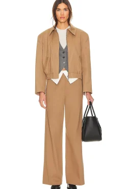 Waist Detailed Wide Leg Pants