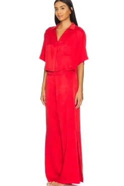 Washable Silk High Rise Pant Set