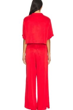 Washable Silk High Rise Pant Set