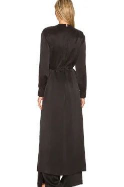 Washable Silk Long Robe