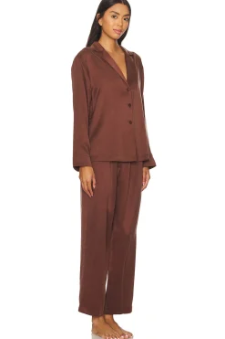 Washable Silk Long Sleeve Pant Set
