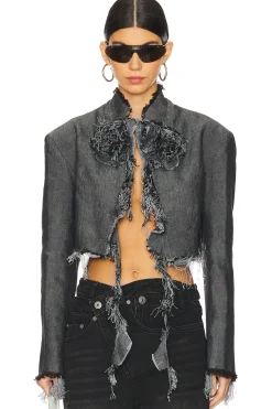 Washed Flower Blazer