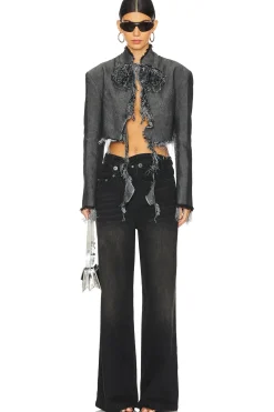 Washed Flower Blazer