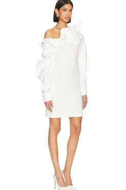 Wave Ruffle Mini Dress