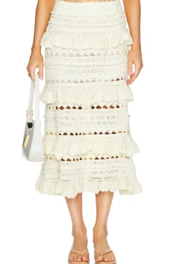 Waverly Crochet Midi Skirt