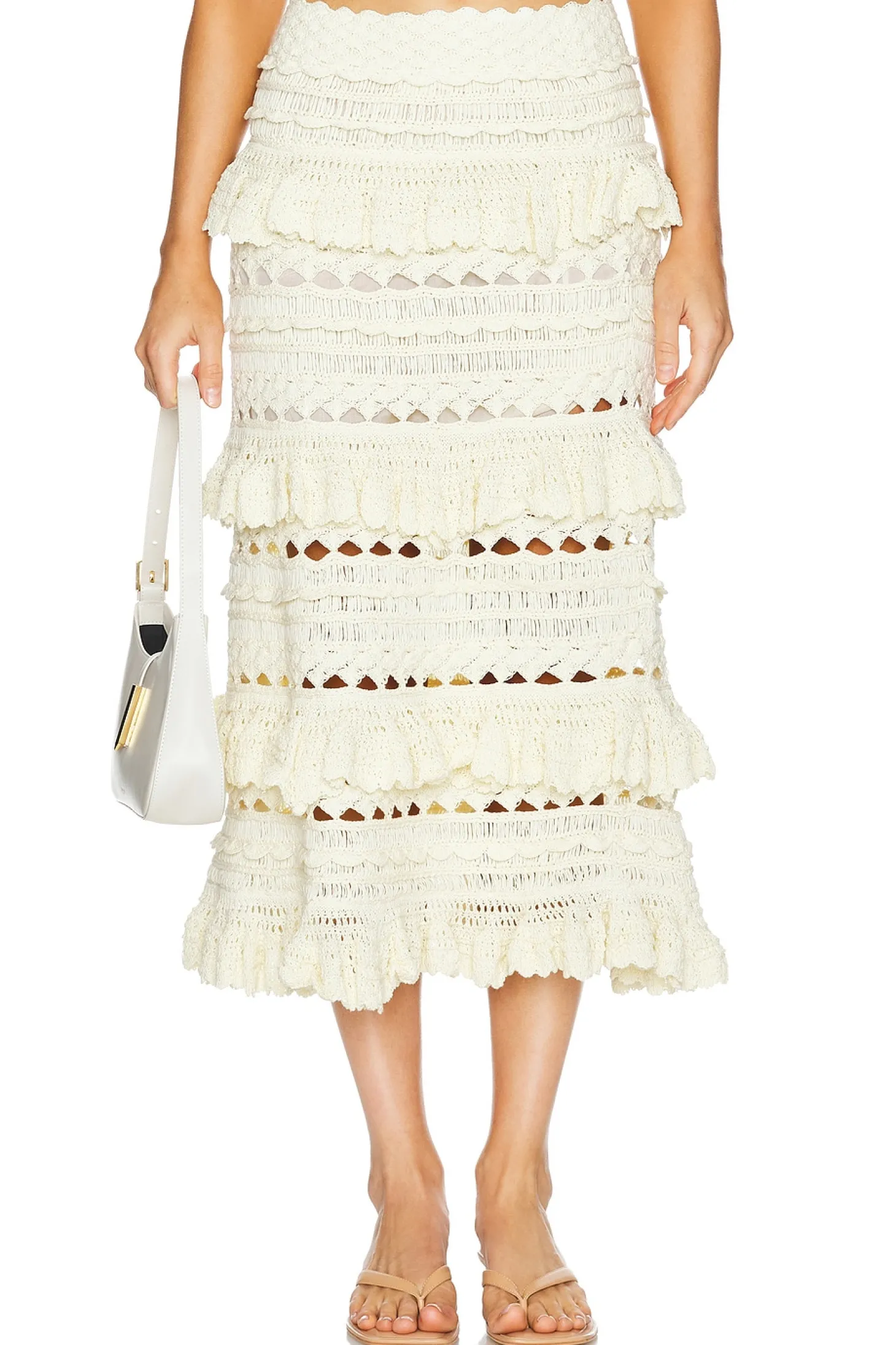 Waverly Crochet Midi Skirt